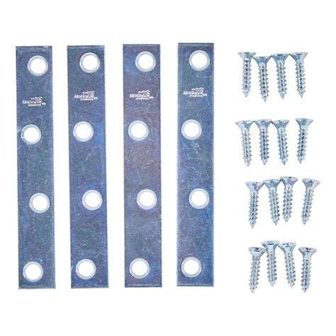 flat metal brackets lowes|flat straight metal wood braces.